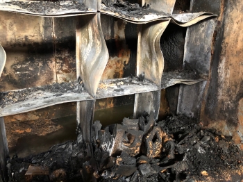 Incendio en fábrica de bombonas