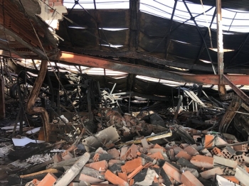 Incendio en naves industriales