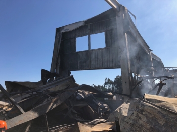 Investigación de incendio en polígono industrial